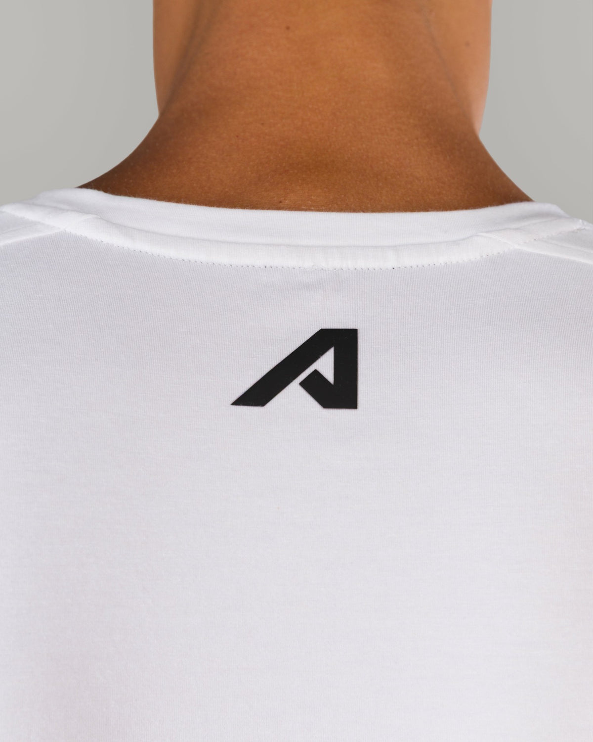 Rolled Muscle Tee - White - Mens Workout Tee | Alphalete