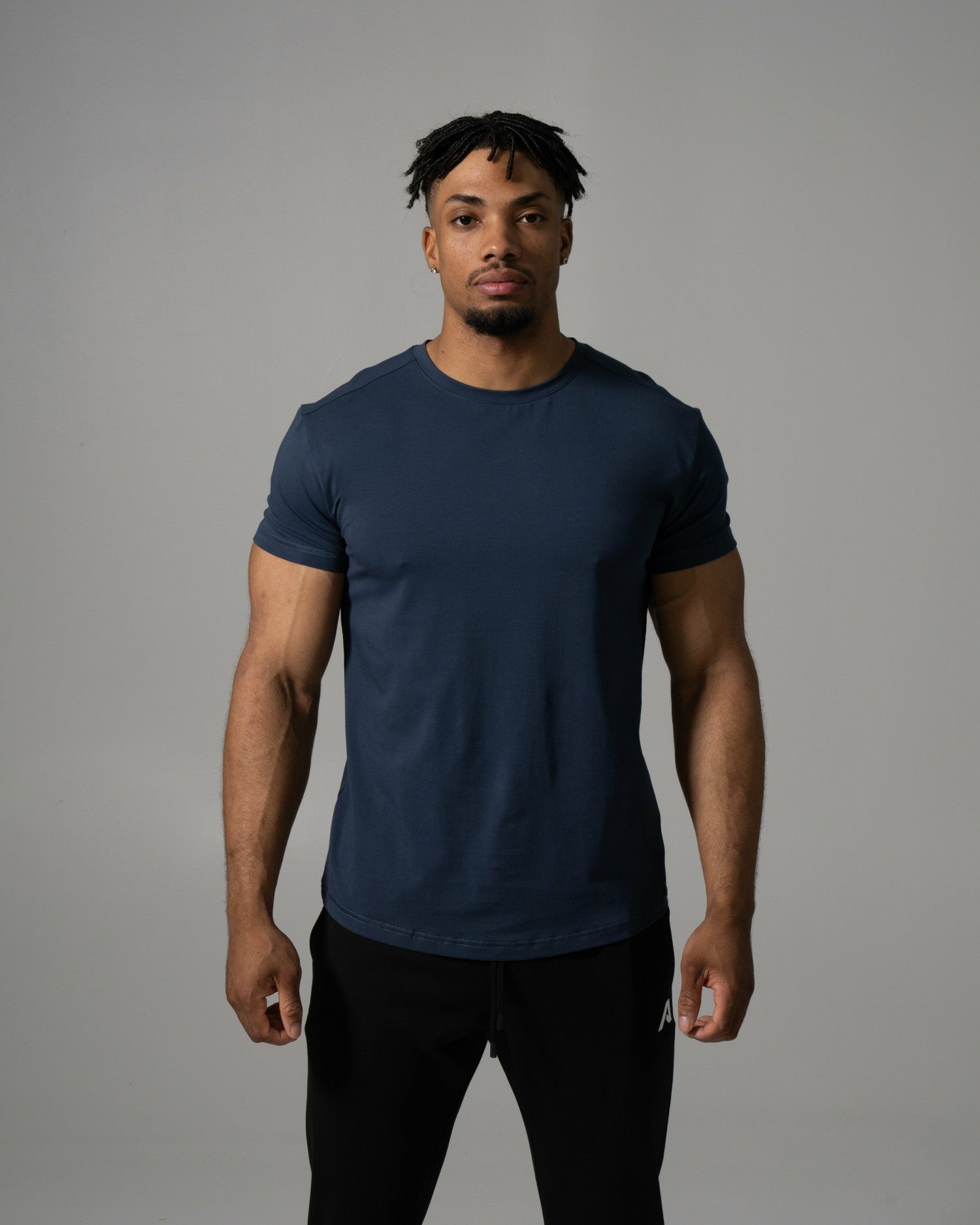 Precision Tee - Muted Blue - Mens Workout Tee | Alphalete