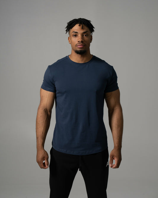 Precision Tee - Muted Blue - Mens Workout Tee | Alphalete