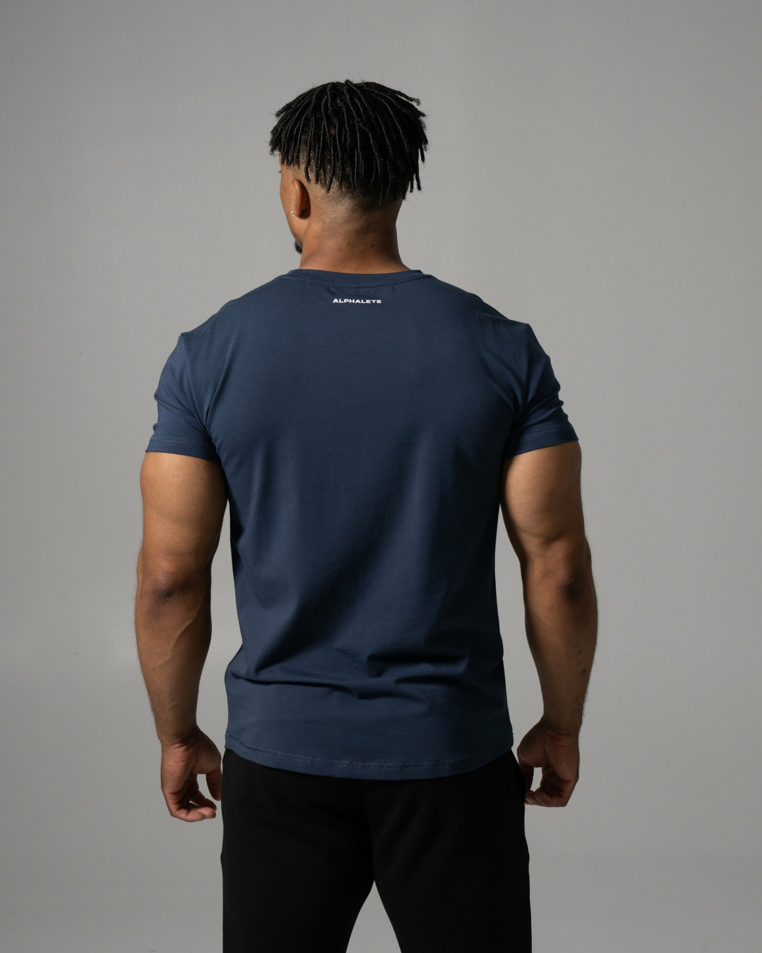 Precision Tee - Muted Blue - Mens Workout Tee | Alphalete