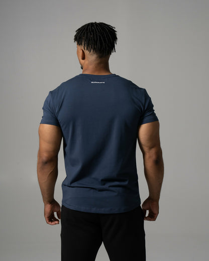Precision Tee - Muted Blue - Mens Workout Tee | Alphalete