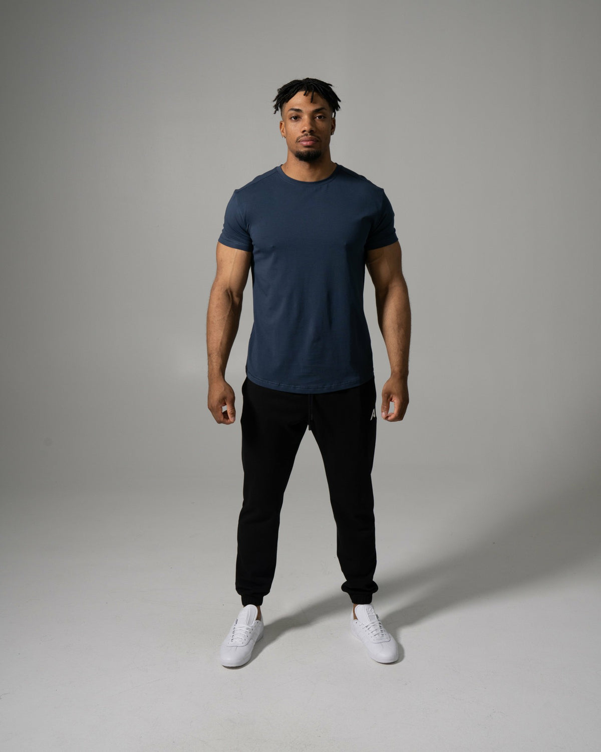 Precision Tee - Muted Blue - Mens Workout Tee | Alphalete