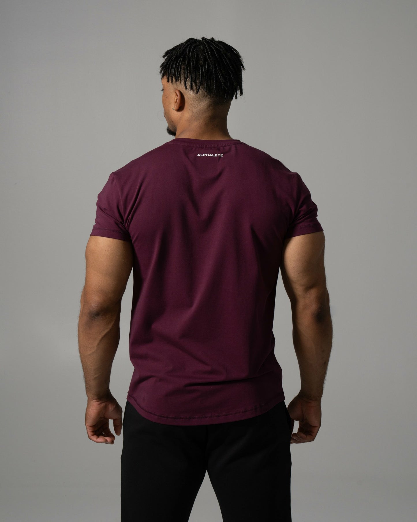 Precision Tee - Merlot - Mens Workout Tee | Alphalete