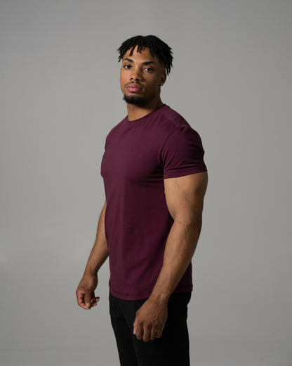 Precision Tee - Merlot - Mens Workout Tee | Alphalete