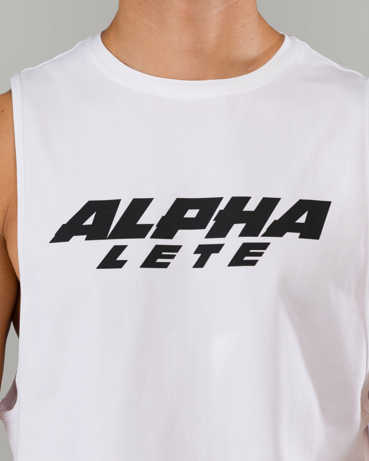 Force Core Cutoff - White - Mens Workout Tee | Alphalete