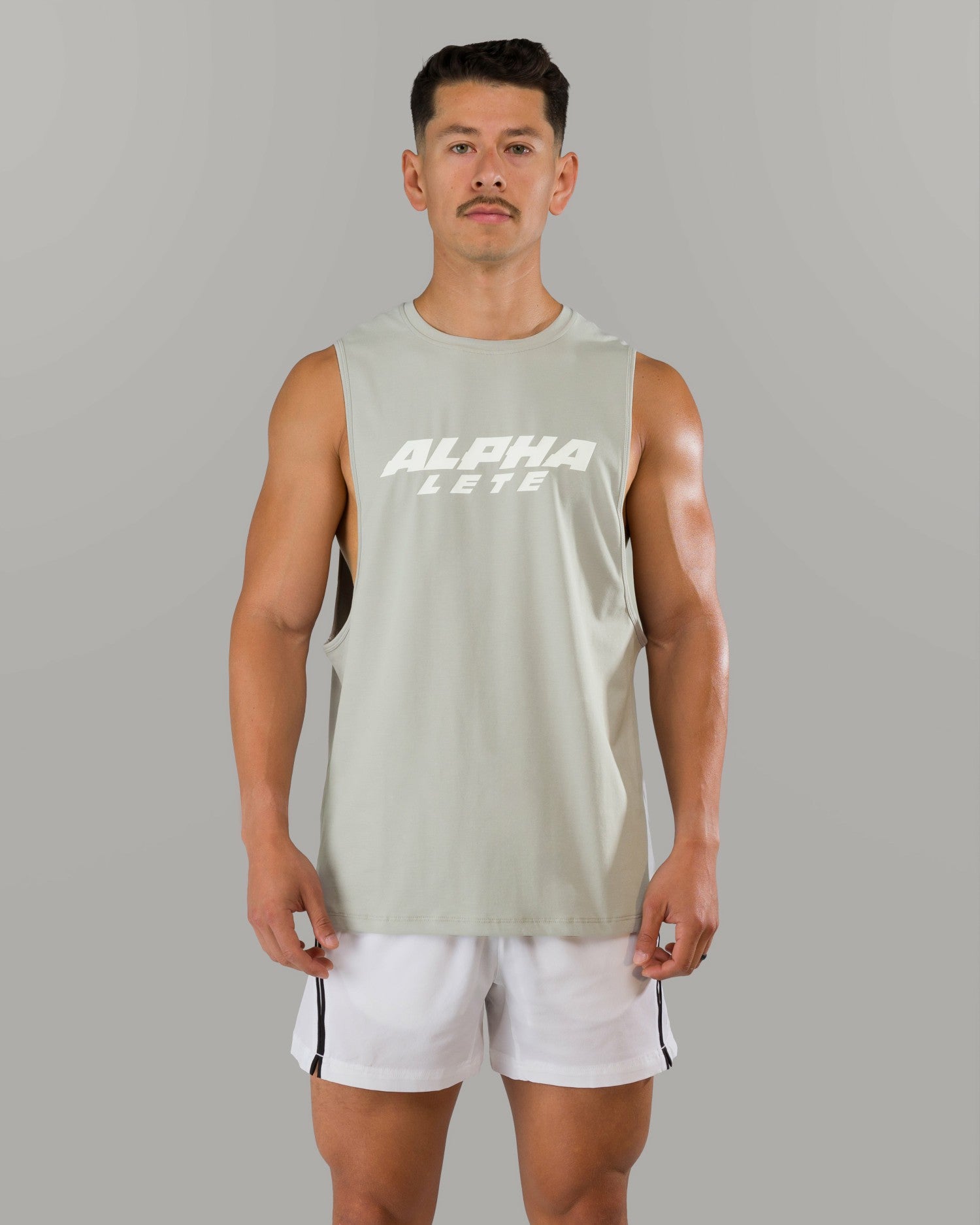 Force Core Cutoff - Silver - Mens Workout Tee | Alphalete