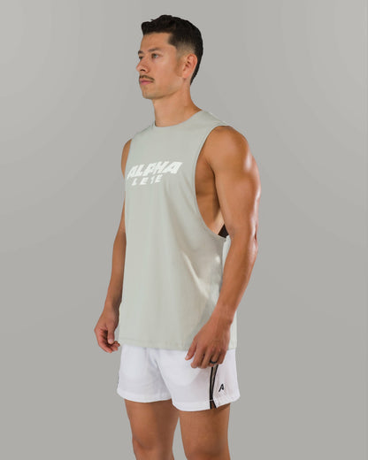 Force Core Cutoff - Silver - Mens Workout Tee | Alphalete