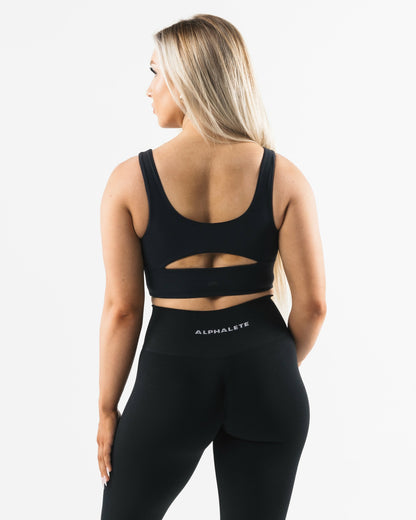 Celeste Bra A/B Cup - Black - Best Sports Bra | Alphalete