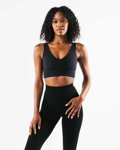 Celeste Bra A/B Cup - Black - Best Sports Bra | Alphalete