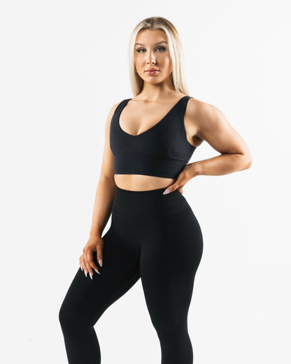 Celeste Bra A/B Cup - Black - Best Sports Bra | Alphalete