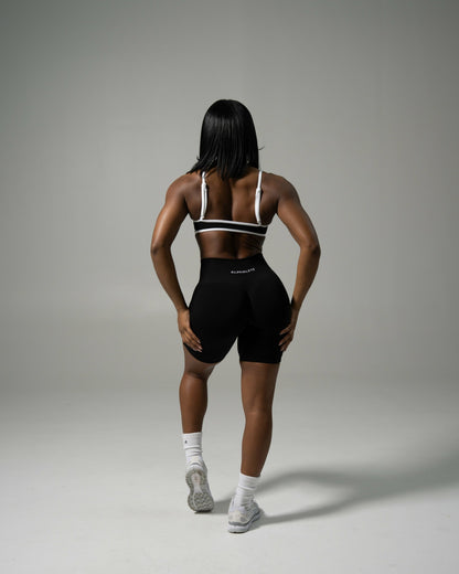 Pump Mid Rise Biker Short - Black | Alphalete