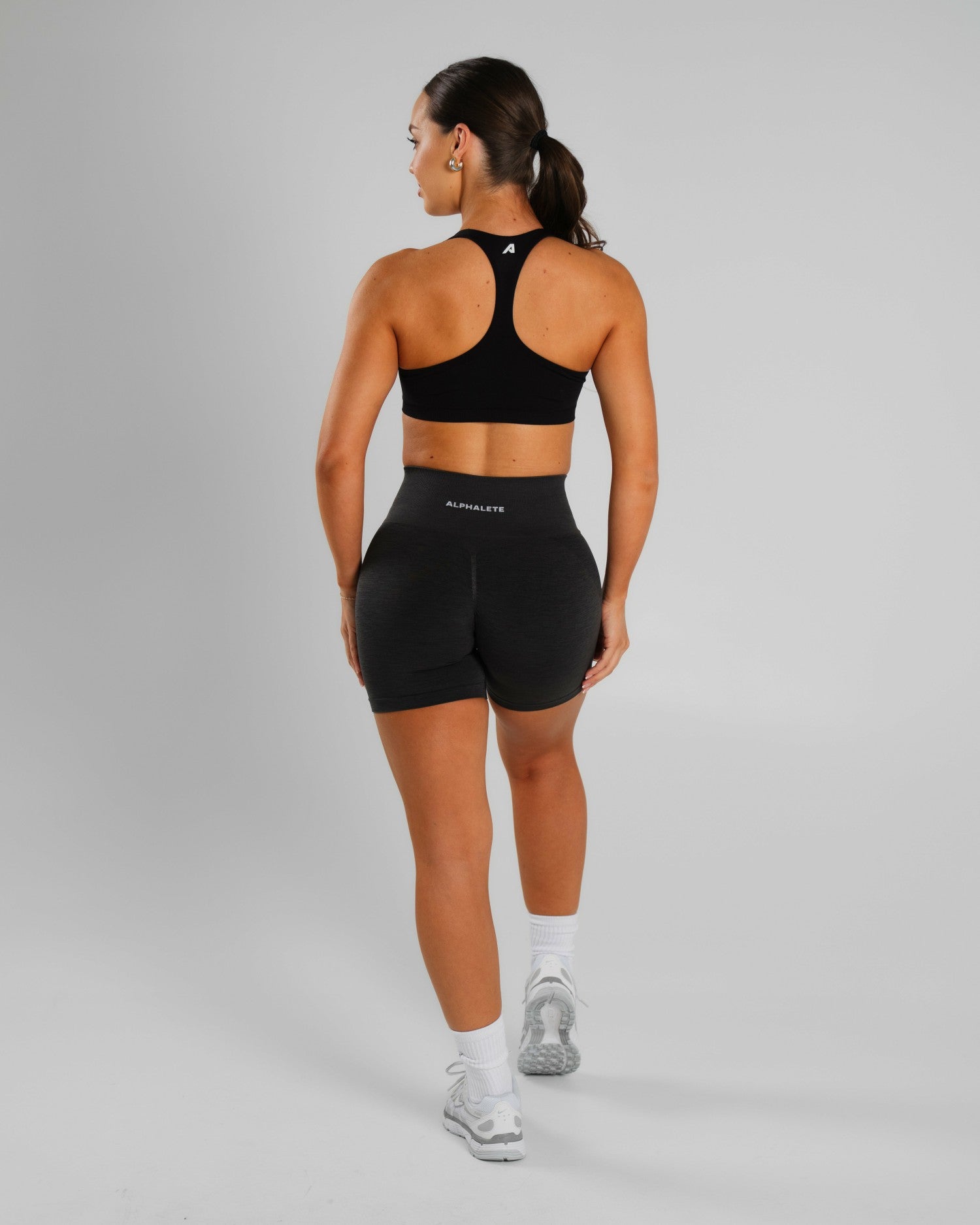 Amplify Ultra-High Rise Short - Dark Heather Grey | Alphalete