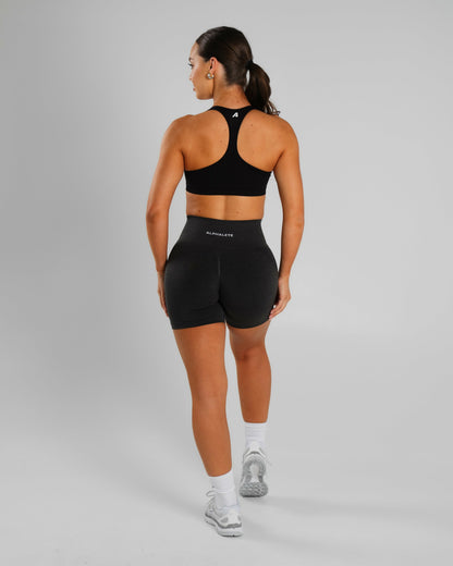 Amplify Ultra-High Rise Short - Dark Heather Grey | Alphalete