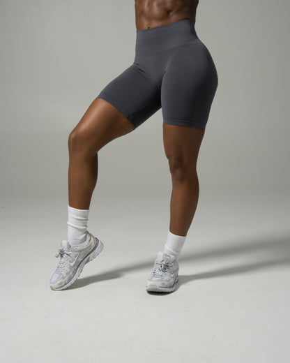 Pump Mid Rise Biker Short - Thunderstorm | Alphalete