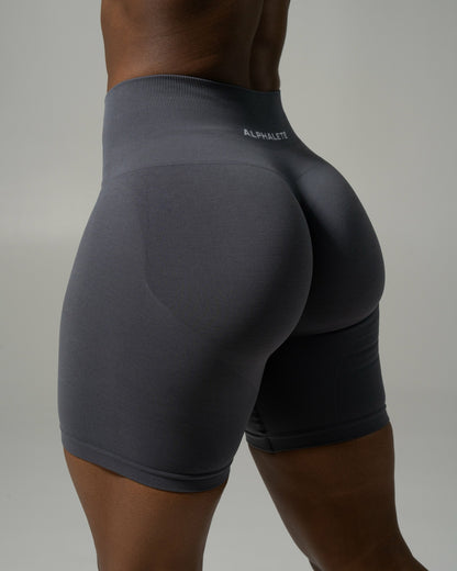 Pump Mid Rise Biker Short - Thunderstorm | Alphalete
