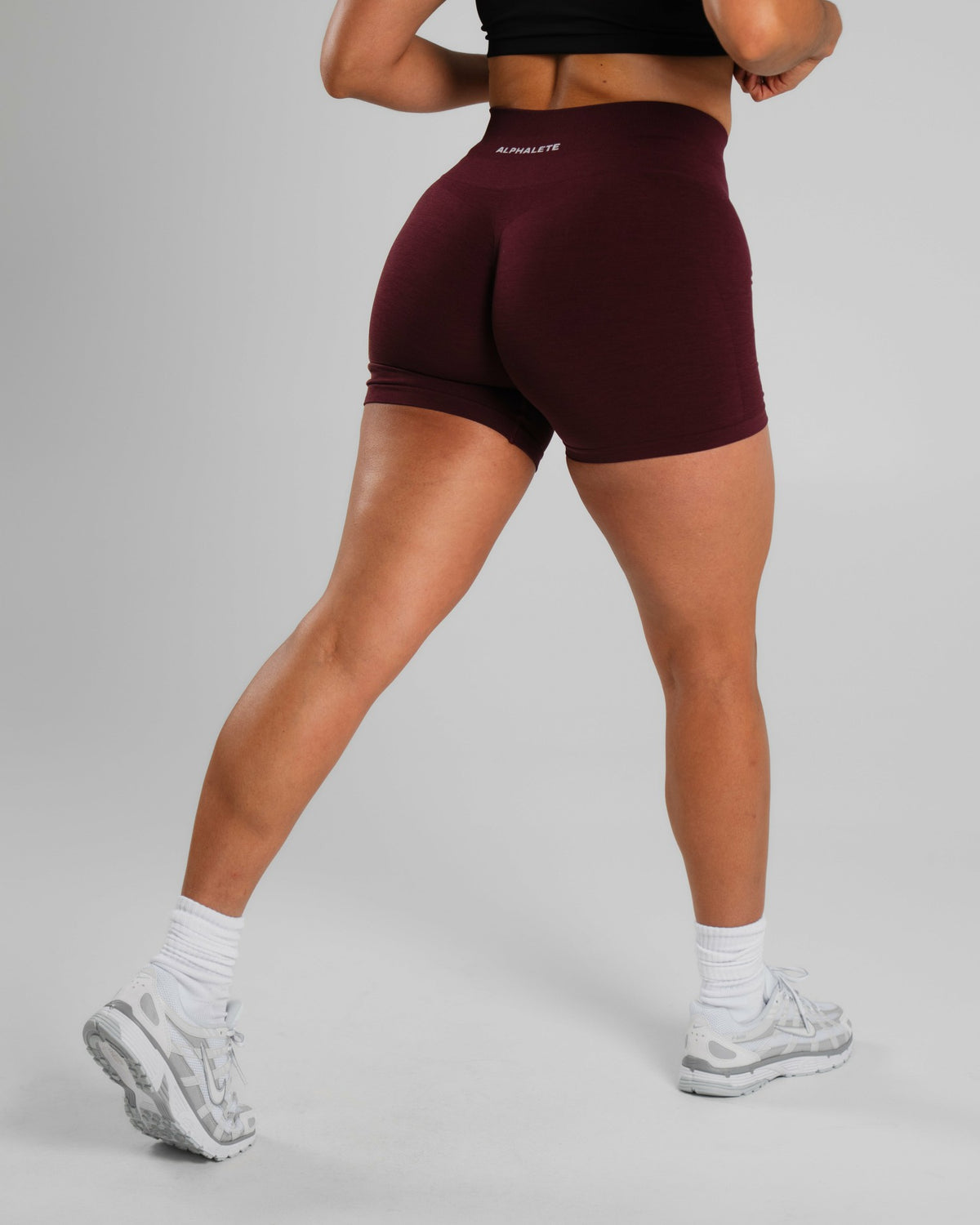 Amplify Mid Rise Short - Merlot | Alphalete