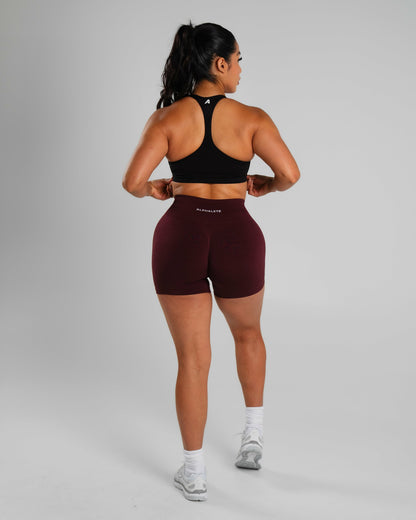 Amplify Mid Rise Short - Merlot | Alphalete