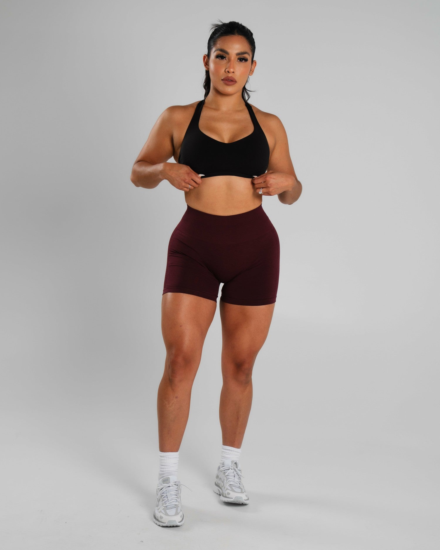 Amplify Mid Rise Short - Merlot | Alphalete