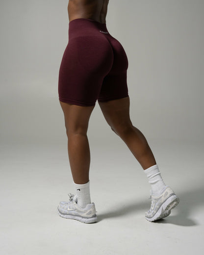 Pump Mid Rise Biker Short - Merlot | Alphalete