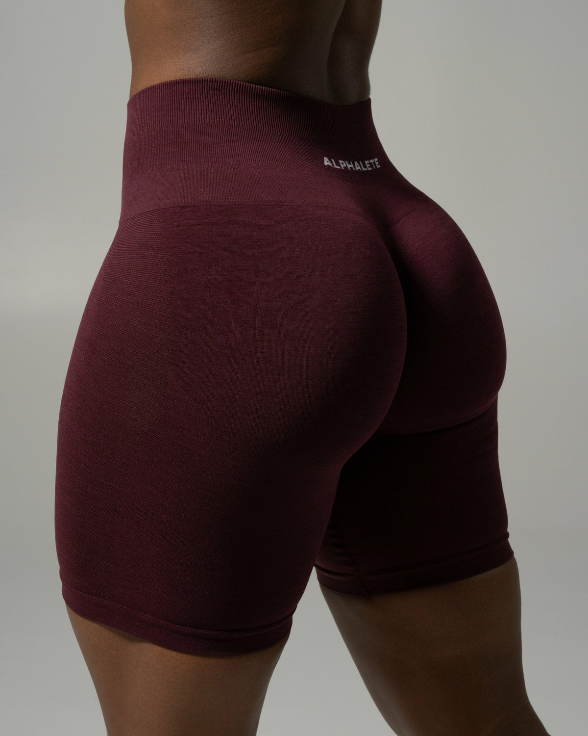Pump Mid Rise Biker Short - Merlot | Alphalete