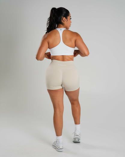 Amplify Mid Rise Short - Wheat - Workout Clothes For Women | Alphalete