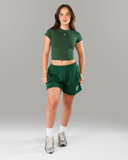 Core Sweat Short - Court Green - Workout Clothes For Women | Alphalete