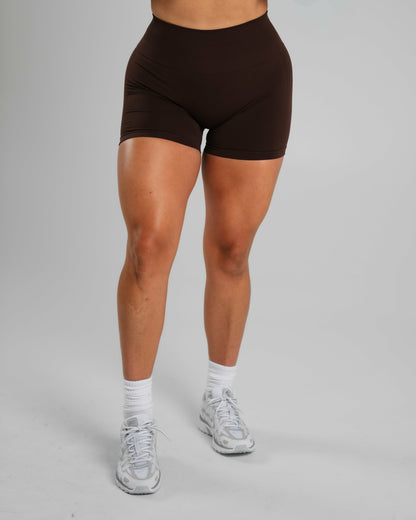 Amplify Mid Rise Short - Espresso | Alphalete