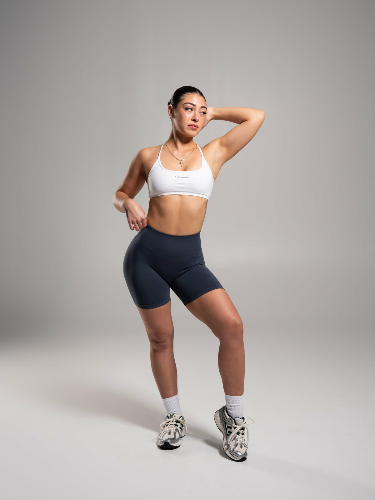 Pump High Rise Short - Dusty Navy | Alphalete