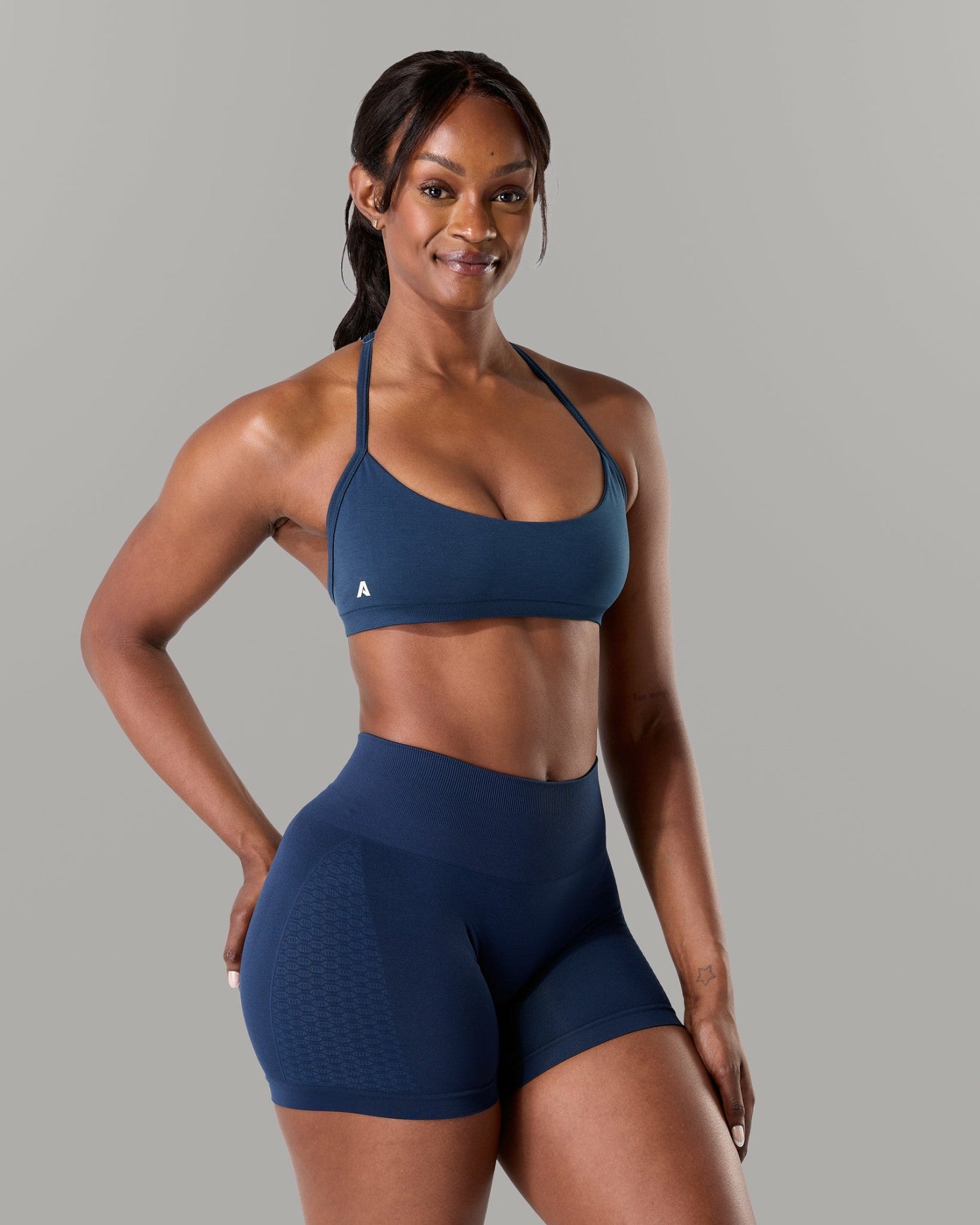 Amplify Minimal Bra - Anchor - Best Sports Bra | Alphalete