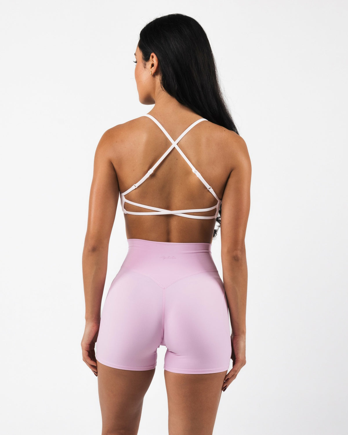 Aura Strappy Bra - White - Best Sports Bra | Alphalete