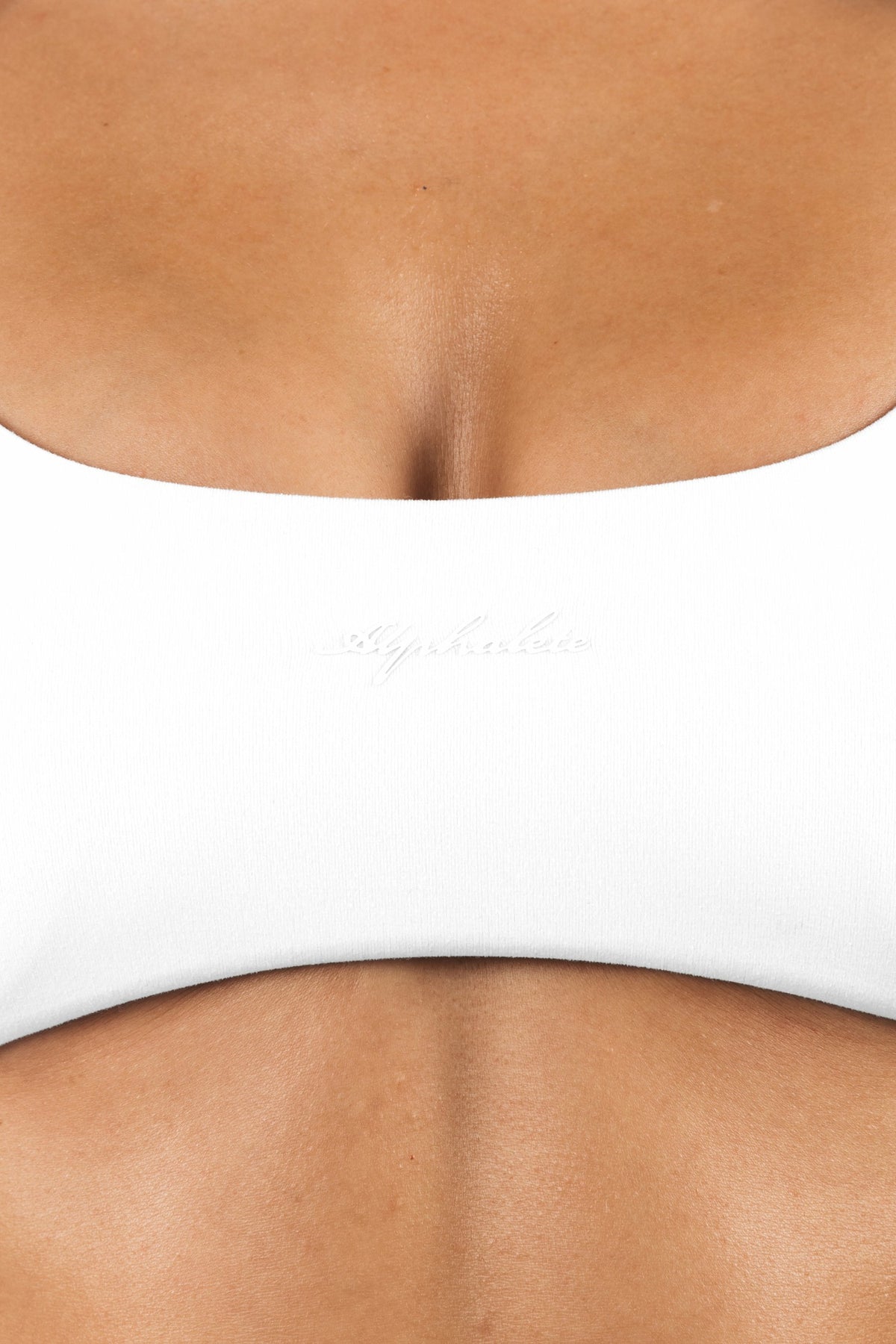 Aura Strappy Bra - White - Best Sports Bra | Alphalete
