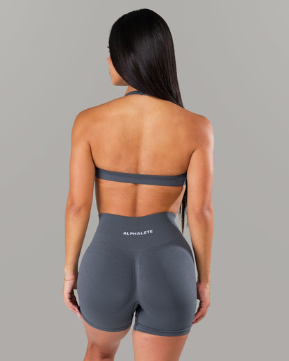 Amplify Minimal Bra - Dusty Navy - Best Sports Bra | Alphalete