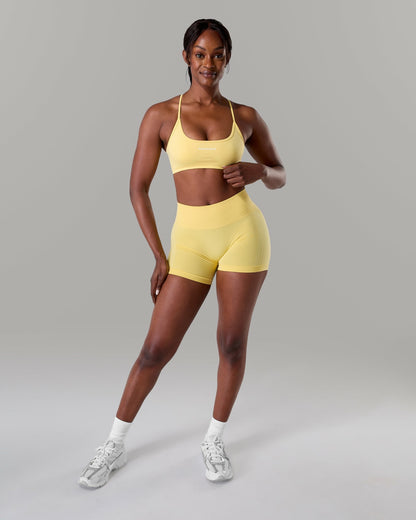 Amplify Open Back Bra - Canary - Best Sports Bra | Alphalete