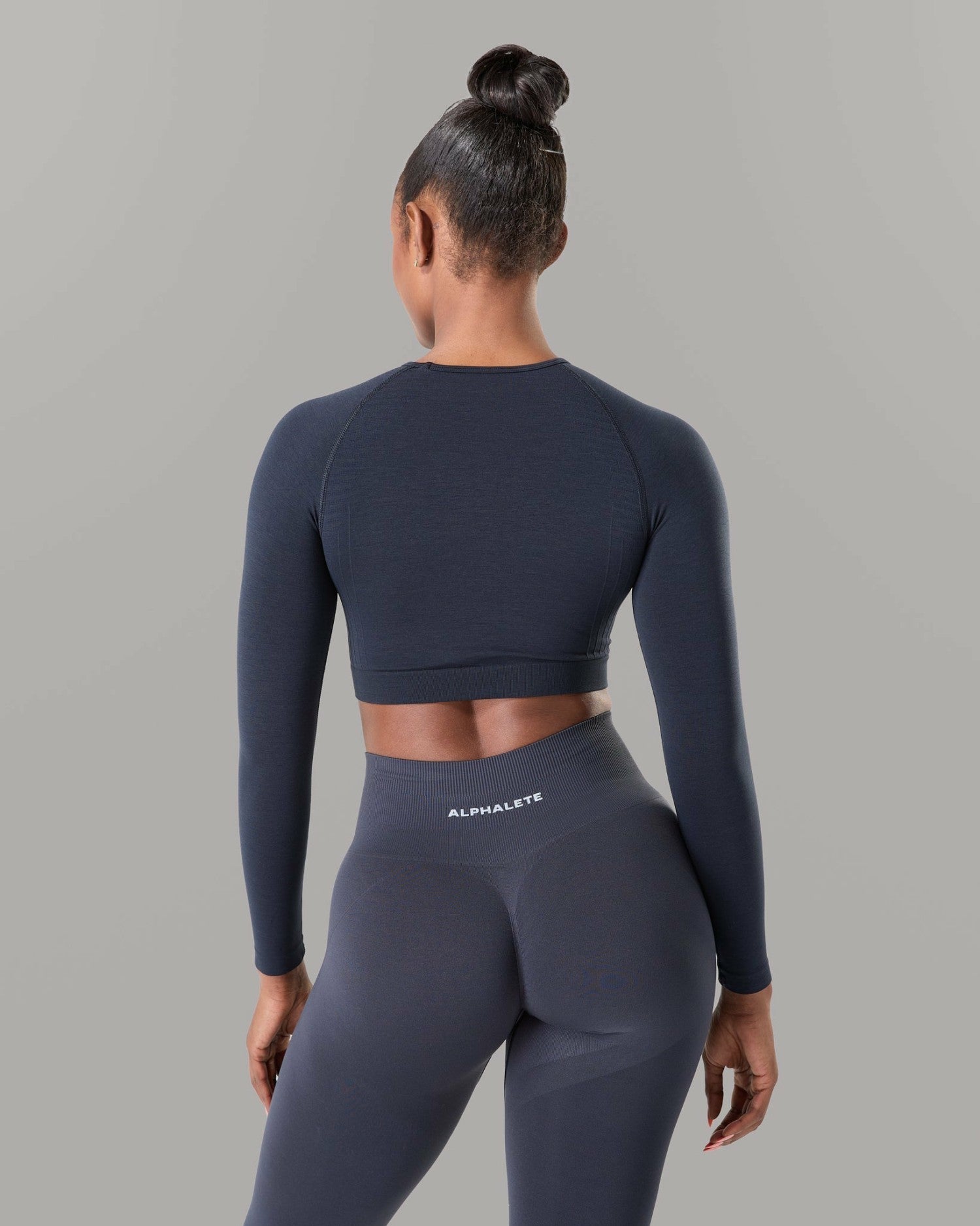 Amplify LS - Deep Navy - Workout Clothes | Alphalete