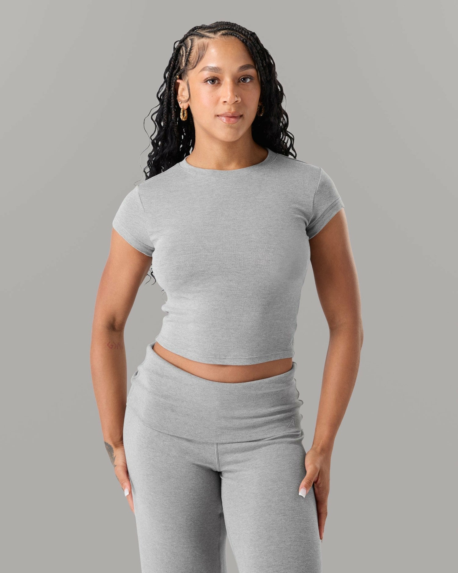 Cloud Tee - Heather Grey - Workout Clothes For Women | Alphalete