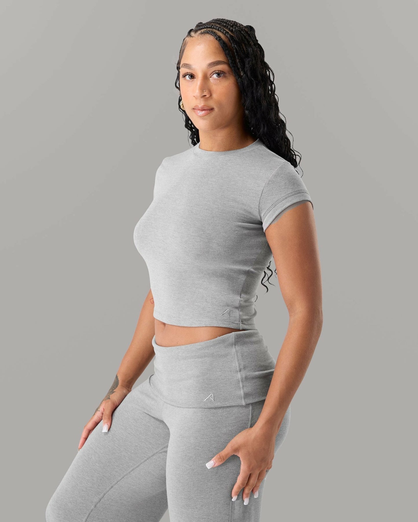 Cloud Tee - Heather Grey - Workout Clothes For Women | Alphalete