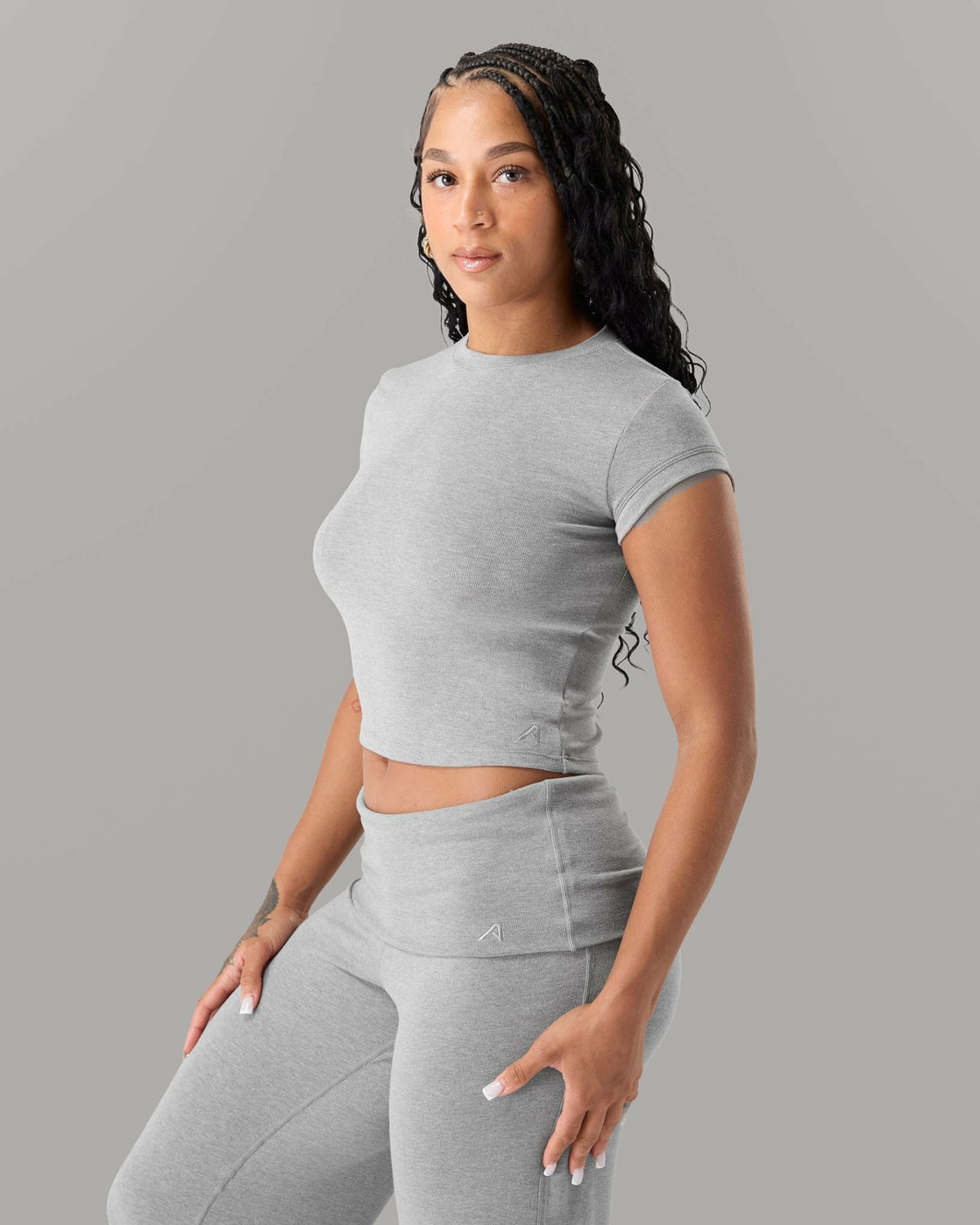 Cloud Tee - Heather Grey - Workout Clothes For Women | Alphalete