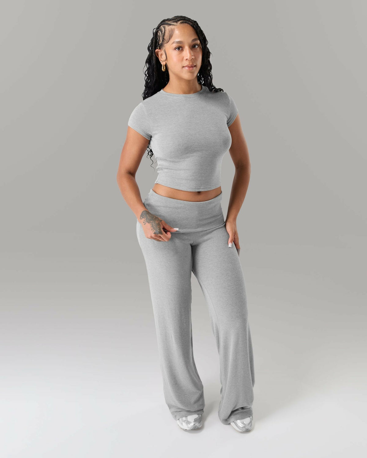 Cloud Tee - Heather Grey - Workout Clothes For Women | Alphalete