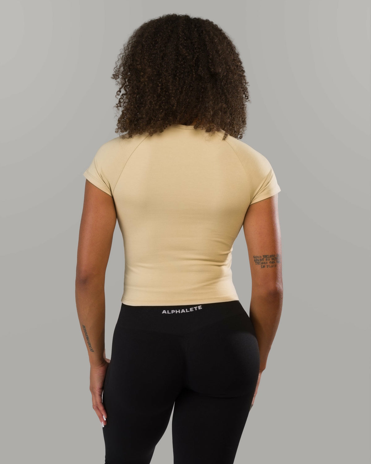 Varsity Baby Tee - Sahara - Workout Clothes For Women | Alphalete