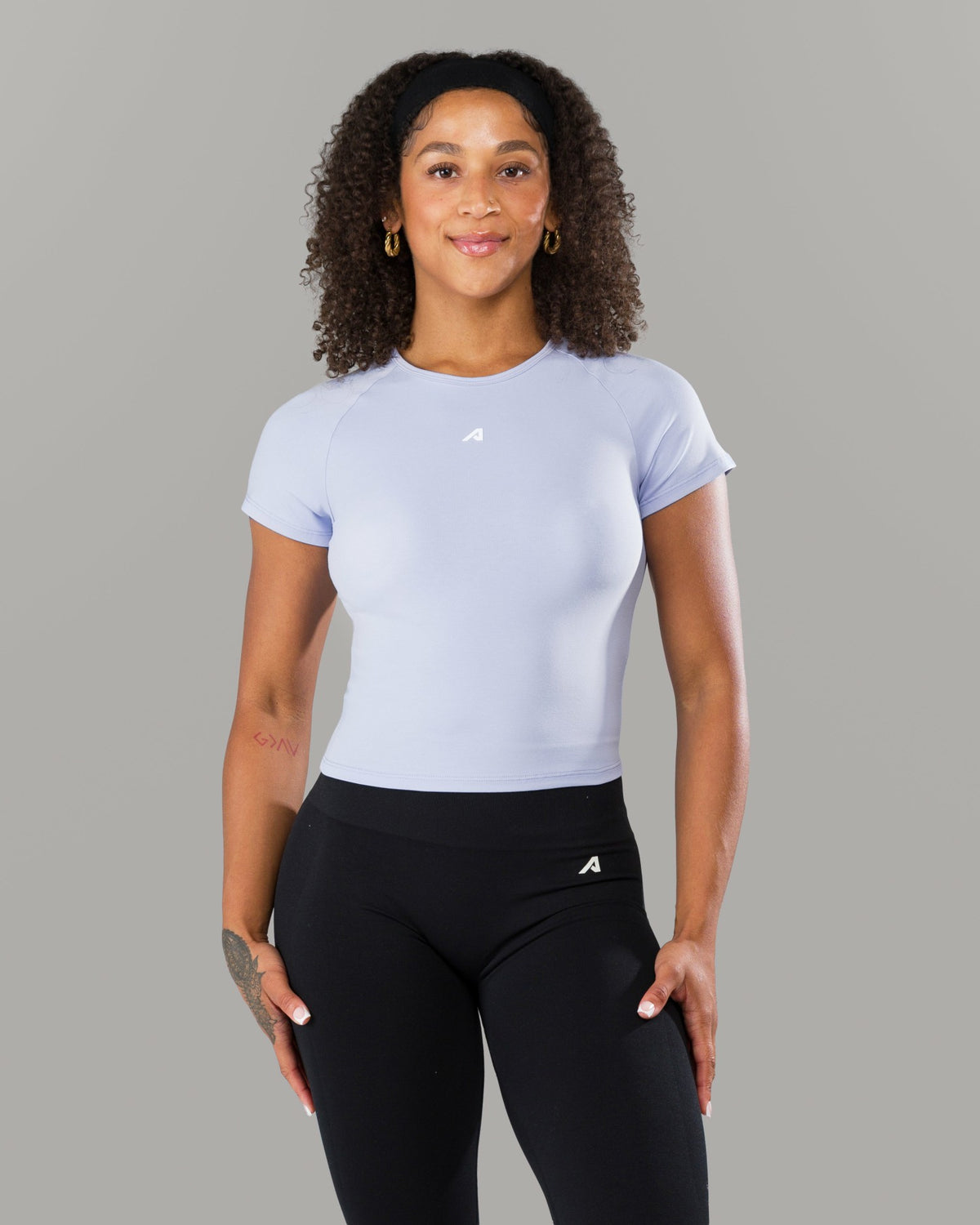 Icon Baby Tee - Skyline - Workout Clothes For Women | Alphalete