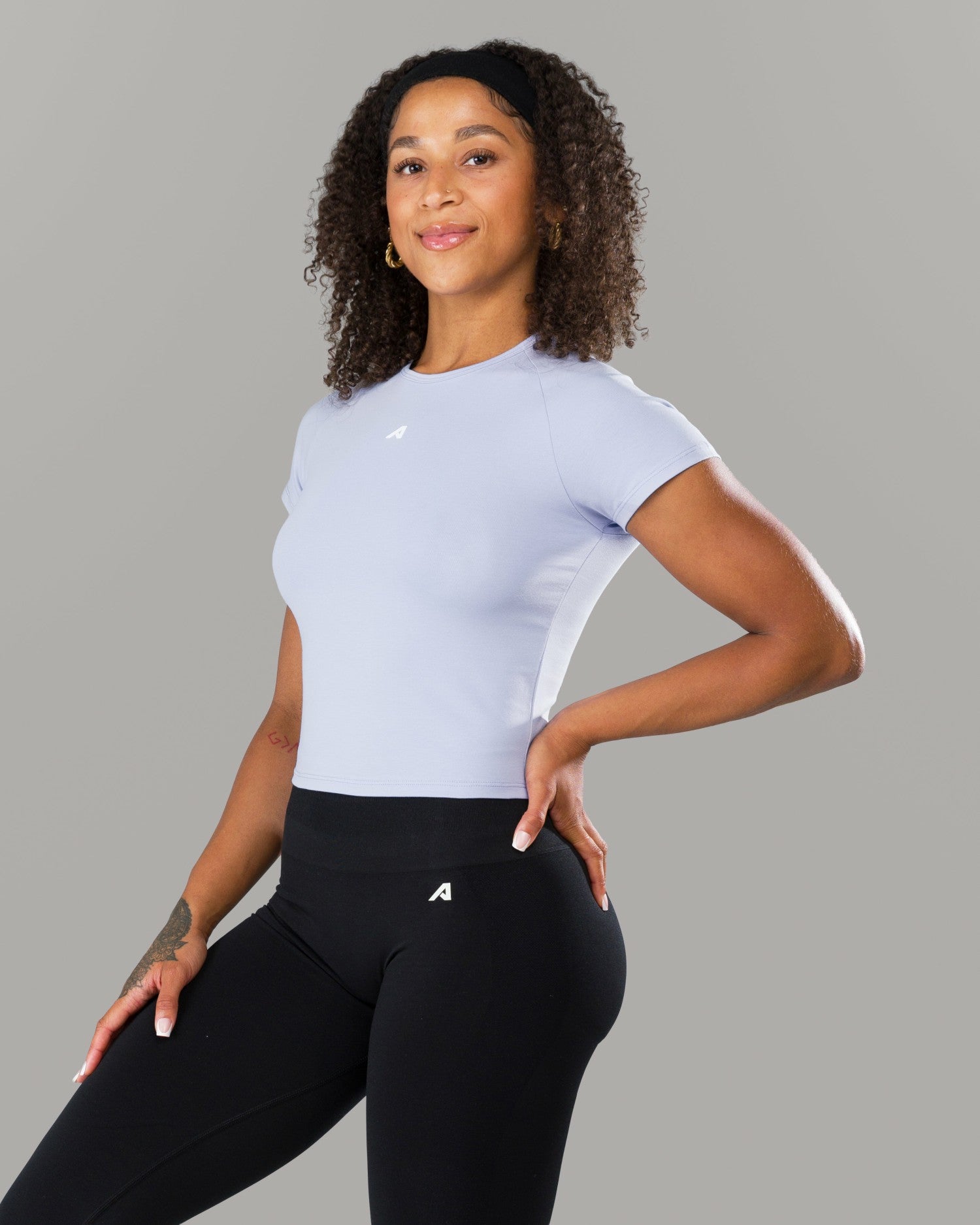Icon Baby Tee - Skyline - Workout Clothes For Women | Alphalete