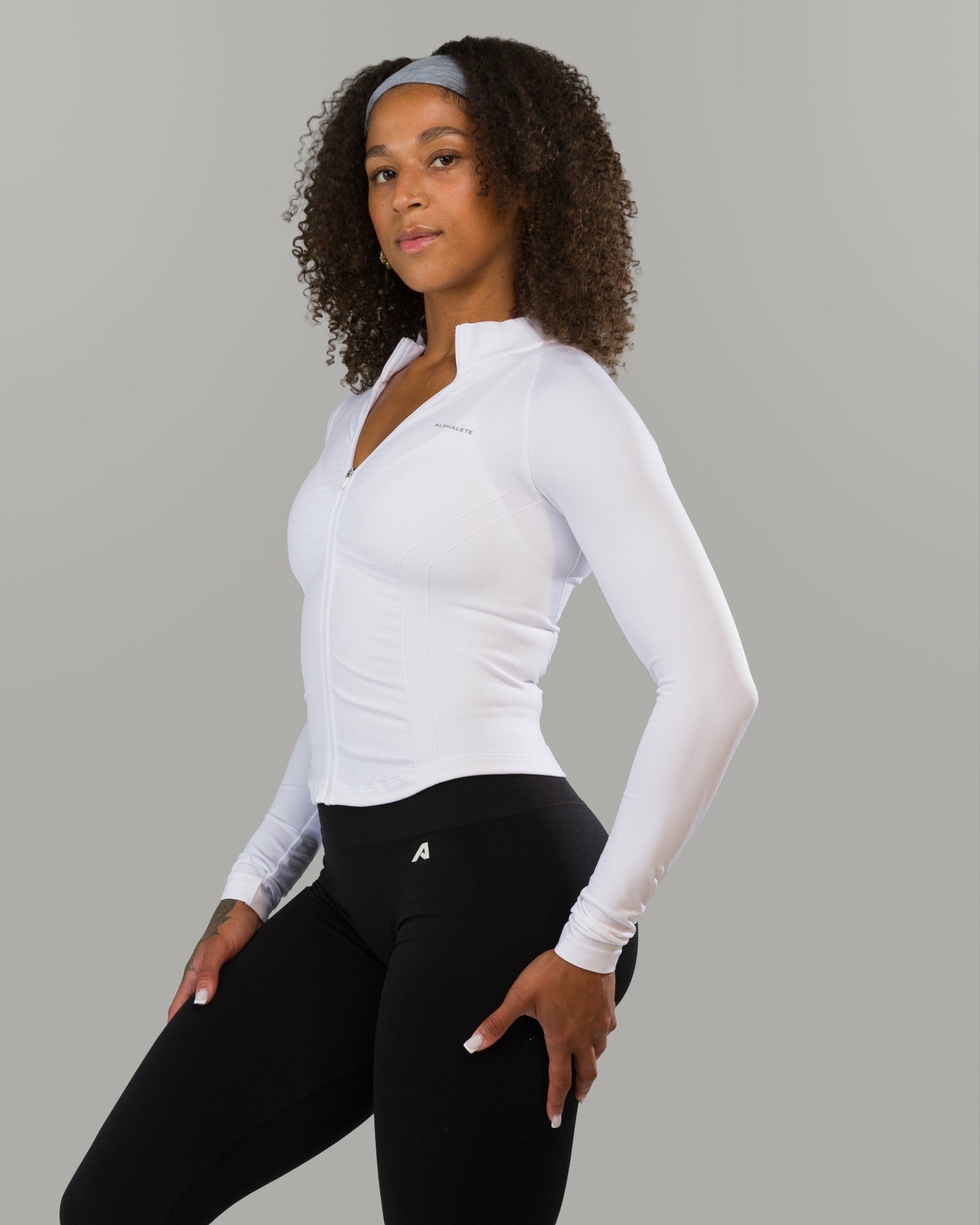 Shape Jacket - White - Workout Clothes For Women | Alphalete