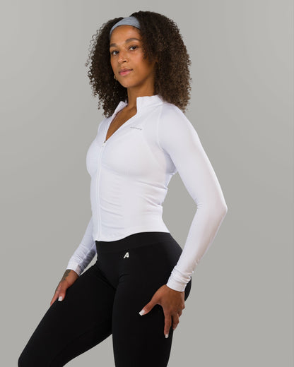 Shape Jacket - White - Workout Clothes For Women | Alphalete
