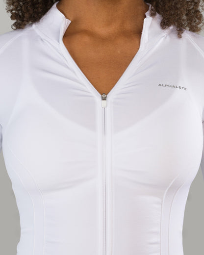 Shape Jacket - White - Workout Clothes For Women | Alphalete