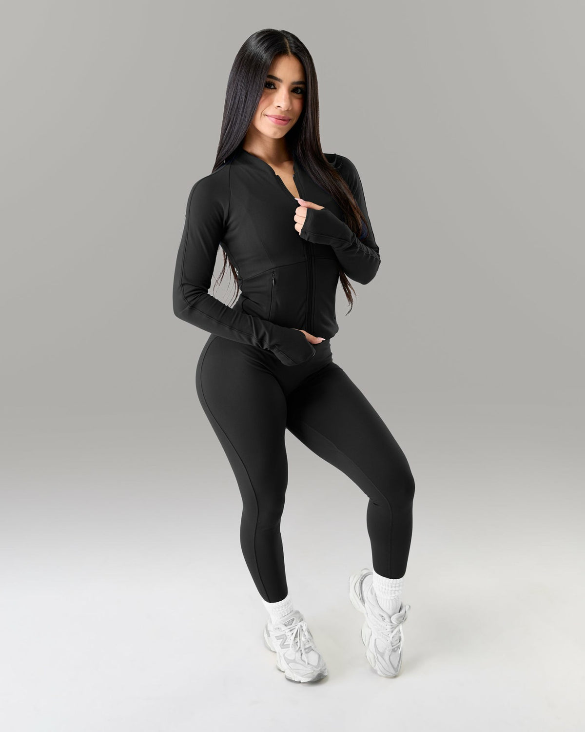 Aura Sculpt Jacket - Black - Workout Clothes For Women | Alphalete