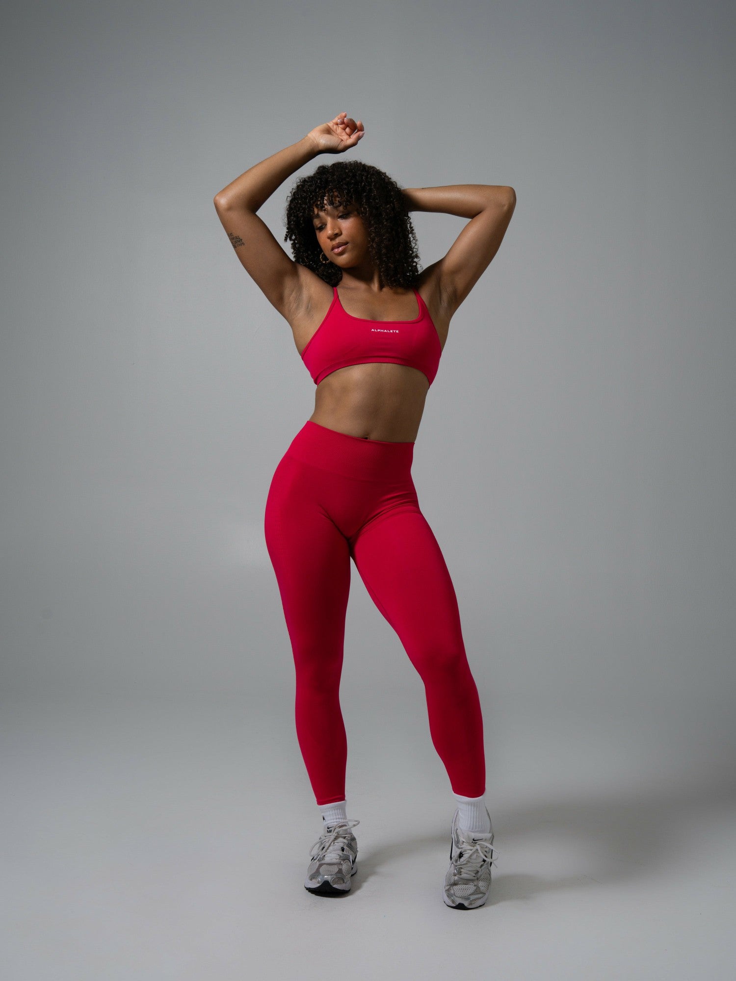 Contour Mid Rise Legging - Wild Strawberry | Alphalete