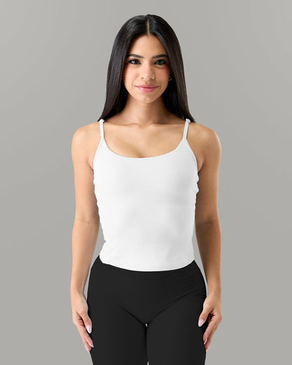 Aura Form Tank - White - Workout Clothes For Women | Alphalete