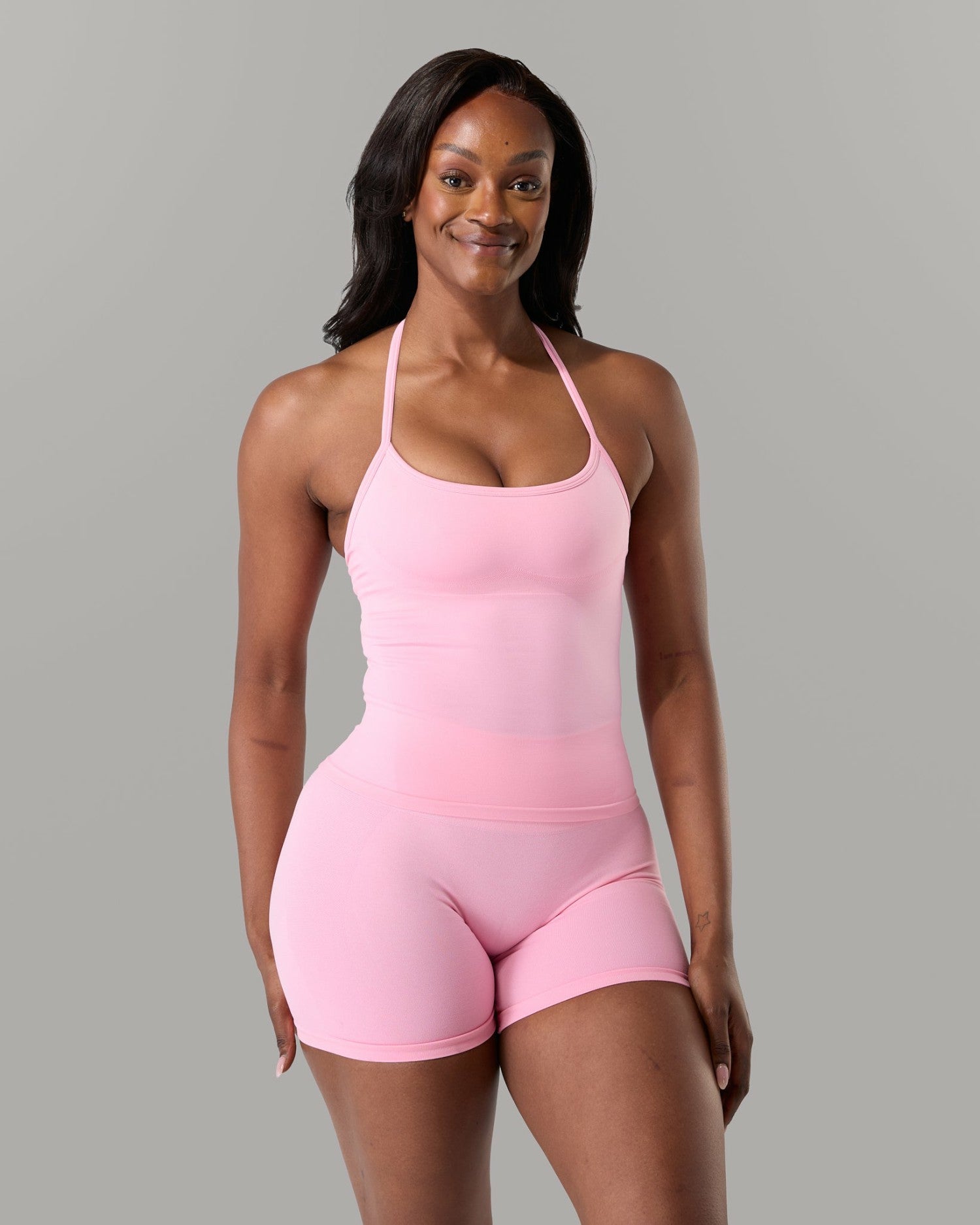 Halter Push Tank - Rose - Workout Clothes For Women | Alphalete