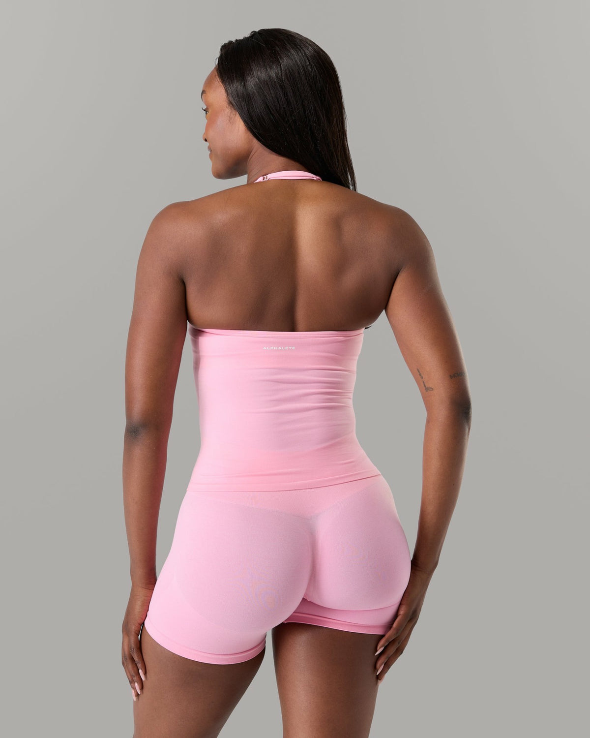 Halter Push Tank - Rose - Workout Clothes For Women | Alphalete