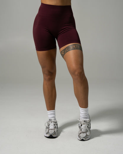 Pump High Rise Short - Merlot - Workout Clothes For Women | Alphalete